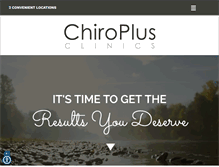 Tablet Screenshot of chiroplusclinic.com